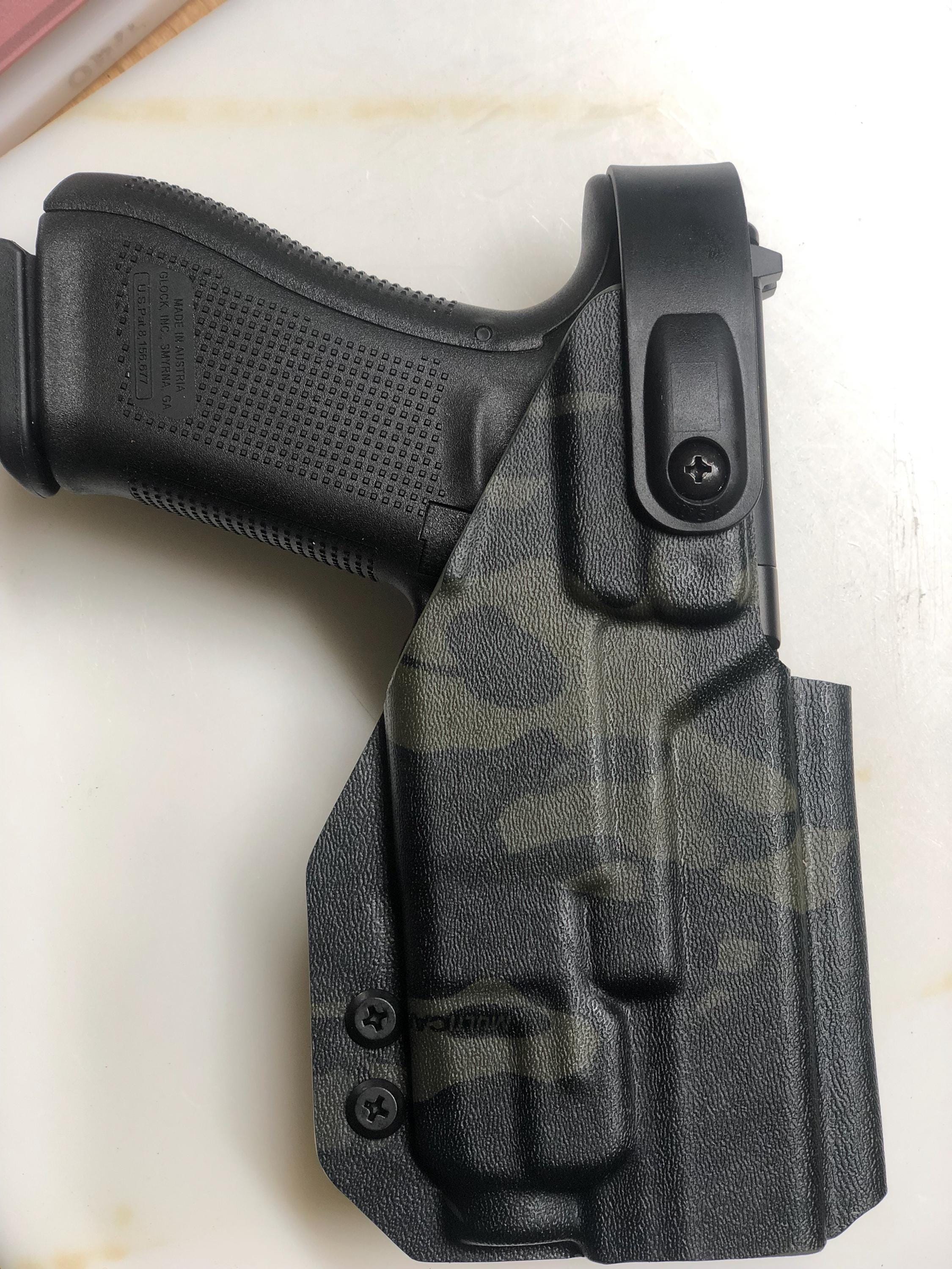 Glock 19x/45 Level 2 Holster- Tek Lok Belt Attachment - Flashlight Compatible- Multiple Colors and Patterns- Combat and Duty Application