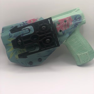 Glock 17/22 gen 5 QLS Holster QLS Fork Attached Adjustable Retention Multiple Color and Pattern Options Flashlight Compatible image 2