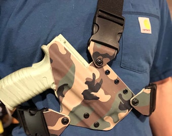 Chest Holster for Springfield XDM 4.5&quot; 10mm, 45ACP, 9mm, 40s&w