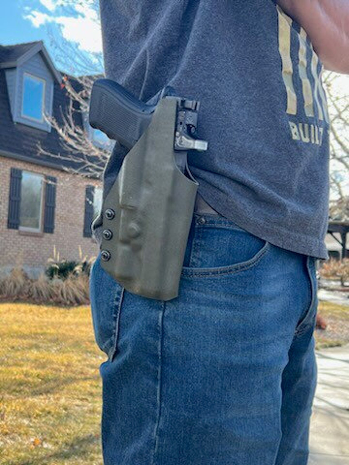 thumbnail image 2 of Staccato C2 Kydex IWB Holster – Carbon Fiber Black, Right Hand, Inside Waistband Concealment 2 of 4