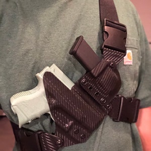 Versatile Chest Holster for Glock 26/27 with Sidecar