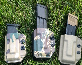 9 mm/40 S&W dubbele stapel tijdschriftendrager - MRD verstelbare retentie - meerdere kleur- en patroonopties -