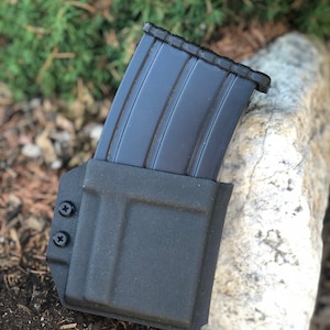 Kydex AR-12 Magazine Carrier - Tek Lok or MOLLE Attachment - Adjustable Retention - Multiple Color and Pattern Options
