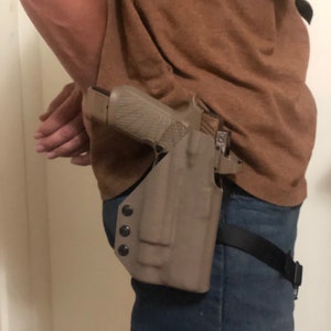 CZ Shadow 2 Duty Drop Holster - Adjustable Retention - Flashlight Compatible - Includes Leg Strap - Multiple Colors and Patterns