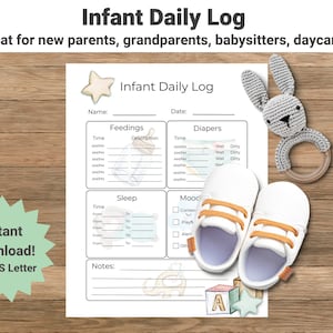 Rapporto giornaliero per neonati, registro giornaliero per neonati, registro giornaliero per neonati, registro giornaliero per neonati, rapporto giornaliero per asili nido, registro per tate, rapporto per tate, rapporto per babysitter