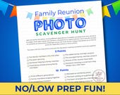 Family Reunion Photo Scavenger Hunt | Family Reunion Icebreaker | Family Reunion Ideas | Family Reunion Fun | Family Reunion Party Game