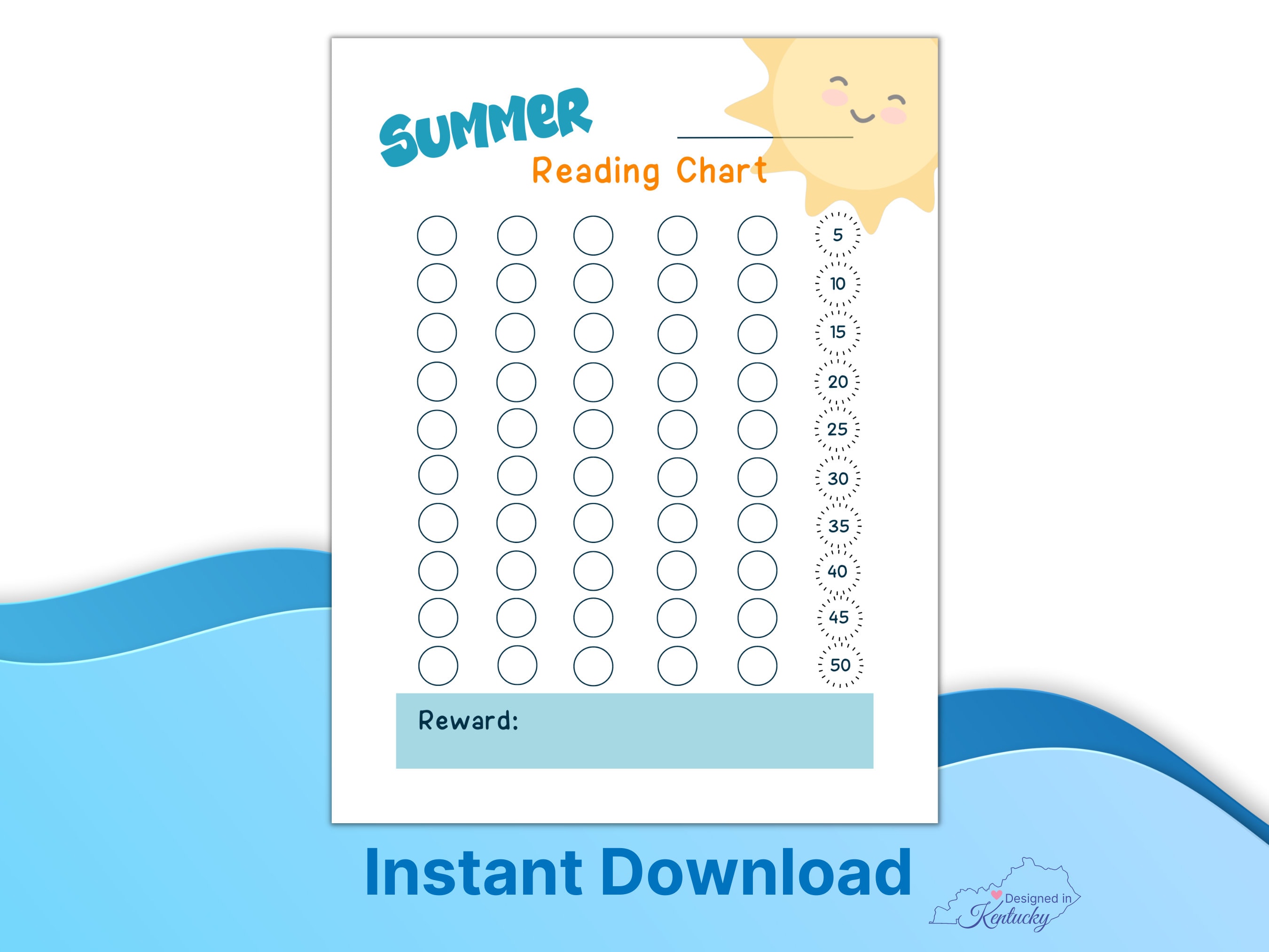 Summer Reading Challenge Log for Kids, Printable Book Tracker, Literacy ...