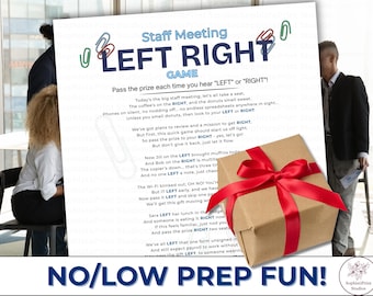Staff Meeting Left Right Poem | Team Building Games | Work Games | Office Party games | Icebreaker Games | Staff Meeting Game | Happy Hour