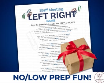 Staff Meeting Left Right Poem | Team Building Games | Work Games | Office Party games | Icebreaker Games | Staff Meeting Game | Happy Hour
