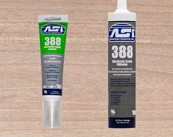 ASI 388 Clear Electronic Grade Silicone - 2.8 Oz Squeeze Tube And 10.2 Oz Fluid Cartridge