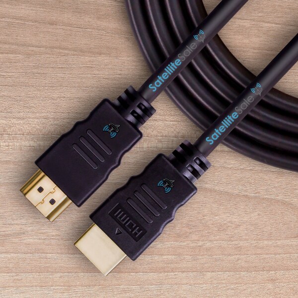 SatelliteSale Digital High-Speed 2.0 HDMI Cable 4K/60Hz 18Gbps PVC 2160p Universal Wire Black Cord