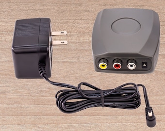 SatelliteSale RF Modulator RCA Composite to RF Coaxial Converter Includes A/V Cable and Power Cable
