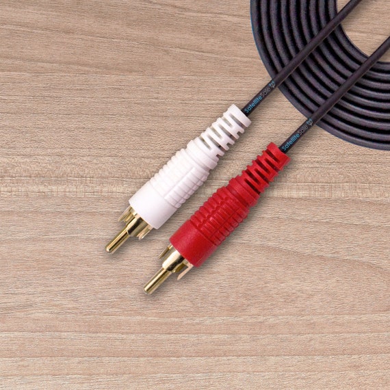 Cavo Audio RCA Da 2 Maschi A 2 Maschi, Intrecciato - Foto 2