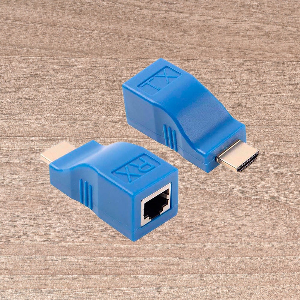 SatelliteSale HDMI Converter Over Ethernet RJ45 Cat 5e/6 Cable PVC Bla