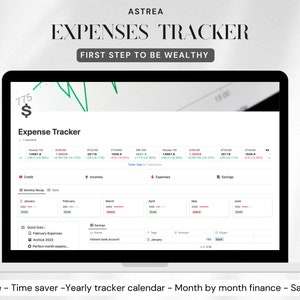 Expenses Tracker Notion Template l Personal Finance Tracker Budget Tracker Easy and Complete Expense and Income Tracker l ADHD friendly l