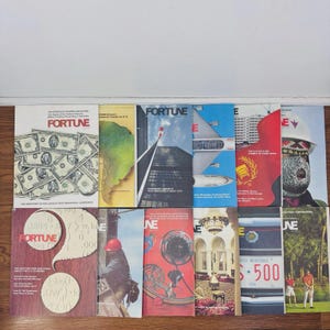 FORTUNE Magazine 1974 Lot - Full Year January - December - USA - 12 X Issues