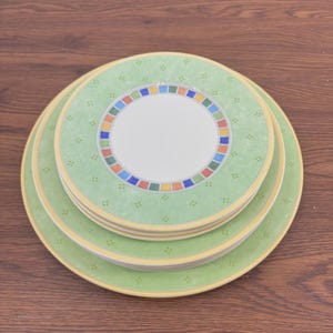 9 X Villeroy Boch Twist Alea Verde (1 X) Dinner (5 X) Salad (3 X) Side Plates