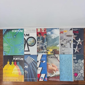 FORTUNE Magazine 1973 Lot - Full Year January - December - USA - 12 X Issues