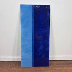 IKEA GYLLEN Wall lamp - Replacement Glass panel Only - Modern Blue Stripe