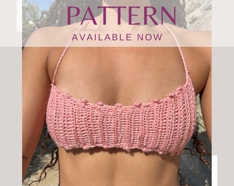 Crochet bralette bikini top pattern