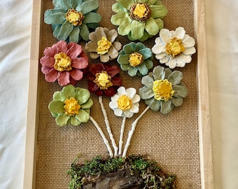 Pine Cone Flower Wall Art
