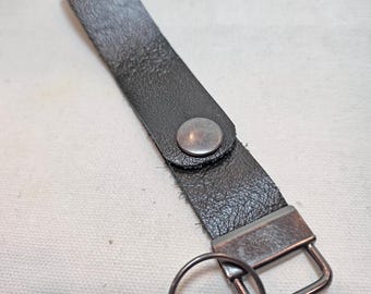 Leather Wristlet with Snap