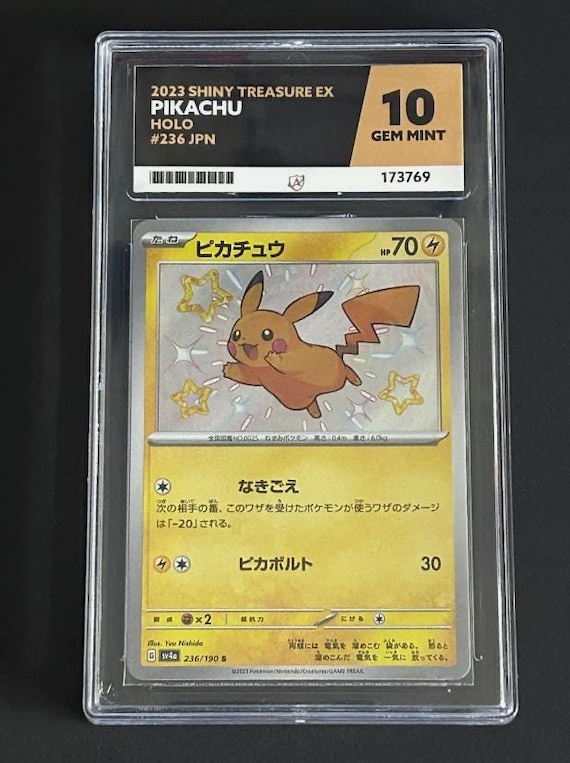 Pikachu 236/190 Shiny Treasure Ex Sv4a Japanese Pokemon Card