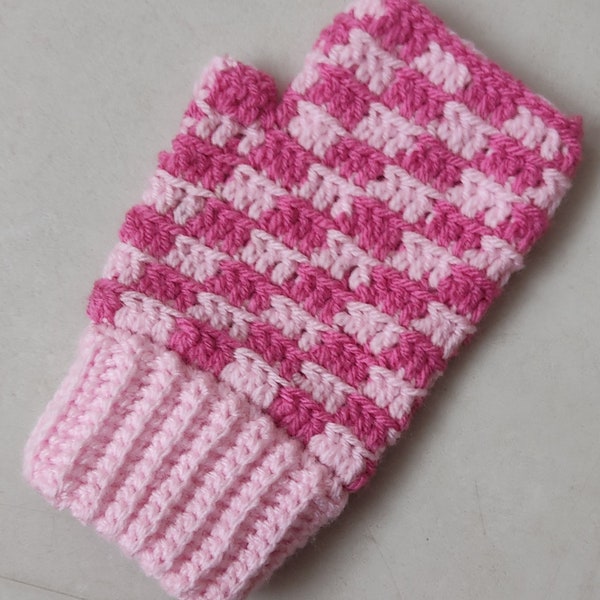 Fingerless gloves - mitaines au crochet