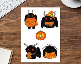 Christian Moth Autumn Sticker Sheet