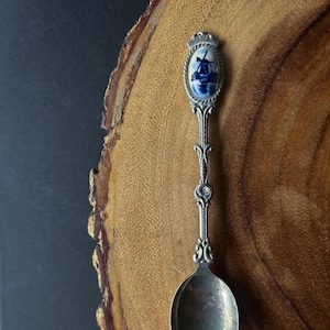 Souvenir-Löffel, versilberter Sammlerlöffel, Reise-Erinnerungsstücke