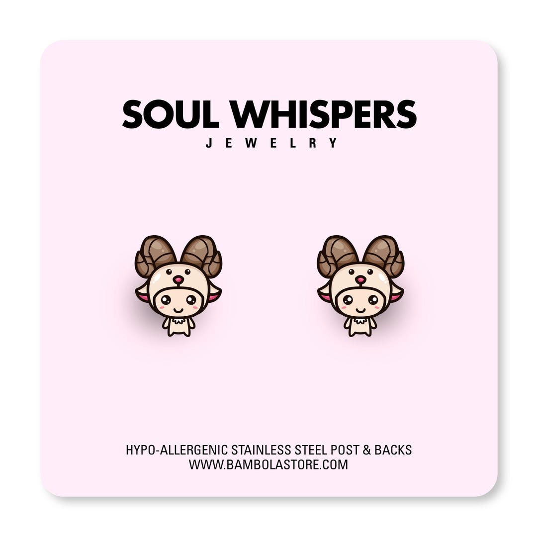 Rams Earrings / Costume Earrings / Kawaii Earrings / Kids Earrings ...
