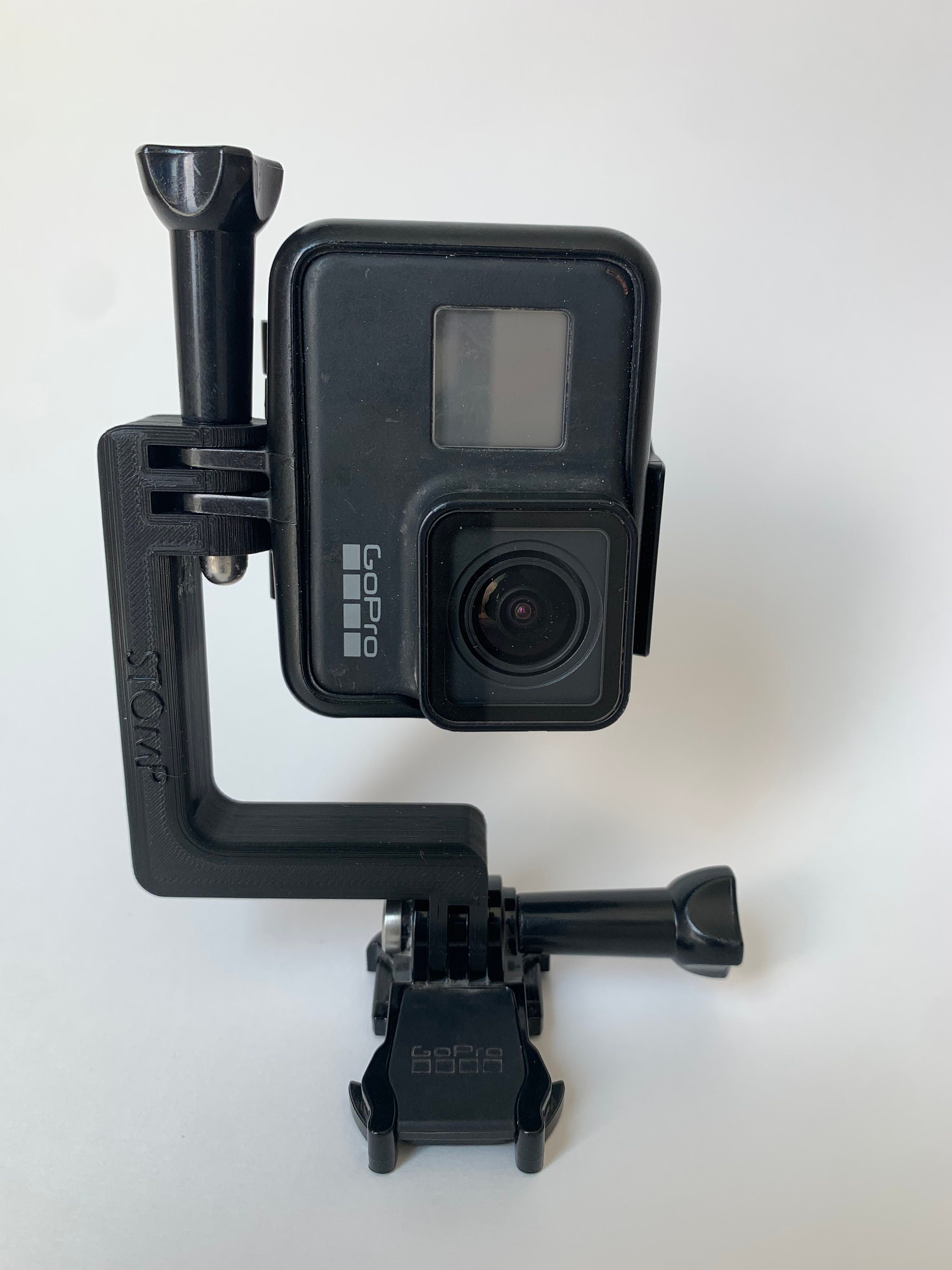 Universele verticale GoPro-montage 90 graden, verticale montagegesp, cameramontage, verticale GoPro-montage 3D-print, mediamod-adapter