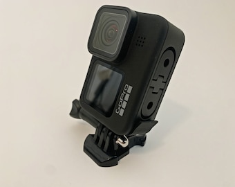 Batterijklepmontage GoPro 9, 10, 11, verticale montage GoPro-deur, open GoPro zwarte batterijklep, GoPro-accessoires, deurmontage met USB-poort