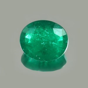 AAA Lab Grown Emerald Oval Cut Stone: 10x12mm Loose Gemstone
