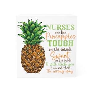 Nurse Pineapple Quote Sticky Note Cube (700 Sheets)
