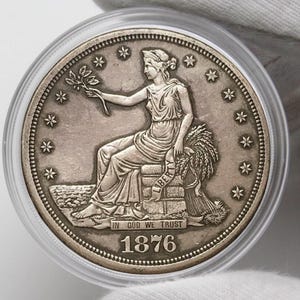 Coins 1876 s Trad US Dollar Collectibles Coins US Commemorative Coins Old Coins Perfect For Gifts Rare Coin US Coins To Collect