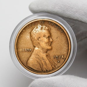 Coins 1914 S Lincoln Penny Collectibles Coins US Commemorative Coins Old Coins Perfect For Gifts Antique Coin US Coins To Collect