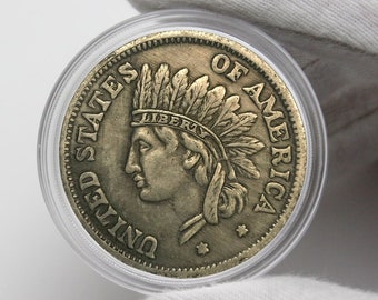 COINS 1851 Indian Head One Dollar Collectibles Coins US Commemorative Coins Old Coins Perfect For Gifts Antique Coin Coins To Collect