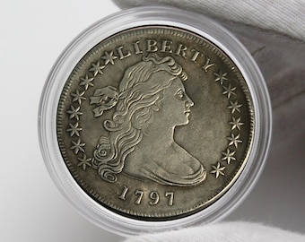 Coins 1797 Liberty Draped Bust American Dollar Collectibles US Commemorative Coins Old Coins Perfect For Gifts Rare Coins To Collect