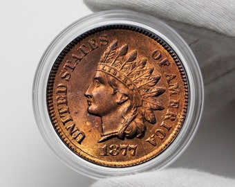 COINS 1877 Indian Head One Cent Collectibles Coins US Commemorative Coins Old Coins Perfect For Gifts Antique Coin Coins To Collect