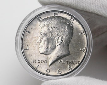 1964年ケネディ50セント銀貨キーホルダー - Etsy 日本