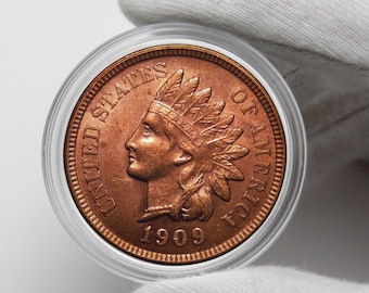 Coins 1909 Indian Head One Cent Collectibles Coins US Commemorative Coins Old Coins Perfect For Gifts Rare Coin US Coins To Collect