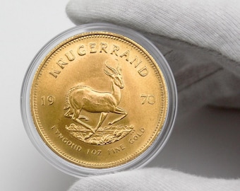 Münzen 1970 Südafrika Krugerrand Vergoldete Münze Springbock-Anlagemünzen Gedenkmünzen