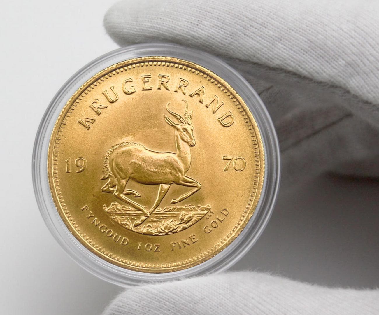 Porte-Monnaie Vintage Réplique De Pièce Krugerrand De 1980