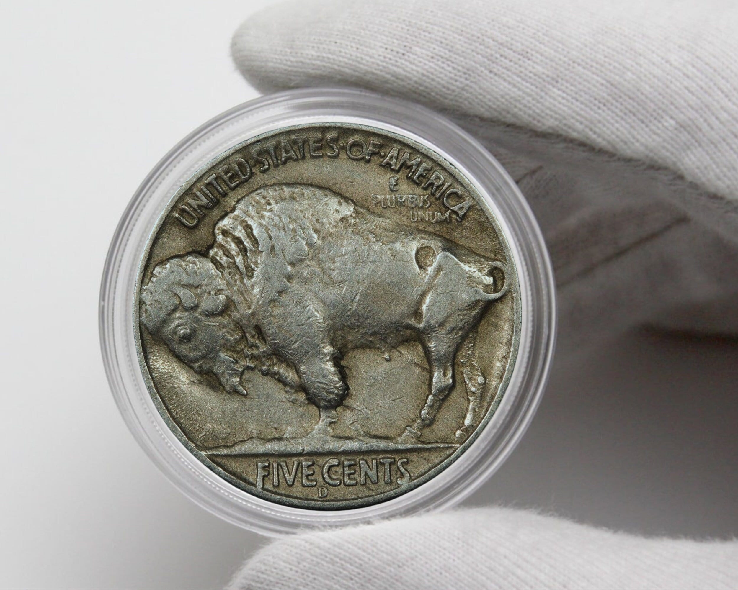  Rare United States US 1937-D 3 Legged Buffalo Nickel Antique  Restrike 5 Cents Coin. Explore Now! : Collectibles & Fine Art