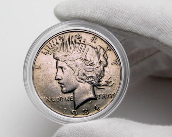 Coins 1934 S Liberty Peace One Dollar Collectibles Coins US Commemorative  Coins Old Coins Perfect  For Gifts Rare Coin Coins To Colllect