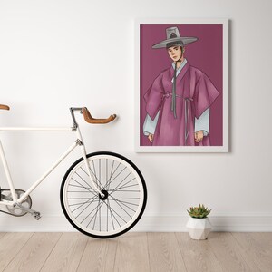 Korean Oppa Art Poster, Kpop lovers Wall Art Poster, Printable Wall Art, Home Decor, Bed Room Decor, Pink Digital Art, Digital Download