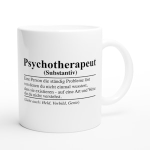 Psychotherapist mug as a gift for psychotherapist, psychotherapy, psychotherapist gift, psychotherapist training