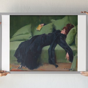 Printable Art Print | Vintage Art Print |Decadent Girl 19th Century OIl Painting |  Art Print | Antique Print | Instant Download