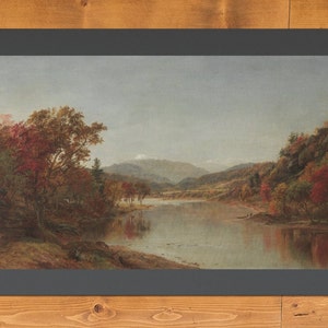 Autumn Landscape Oil Painting Print | 19th Century Printable Art Print | Vintage Art Print |  Art Print | Antique Print | Instant Download